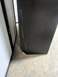 Black IKEA Bookcase C, Particle Board/Cardboard Backing