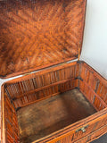 Woven Rattan & Bamboo with Locking Lid