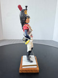 11 Regiment de Cuirassiers Van Gerdinge Sitzendorf Porcelain French Soldier with Wooden Base & Box