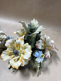 Capodimonte Floral Candle Holders - Pair READ DESCRIPTION