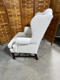 B- Sherrill Off White Wing Back Chair