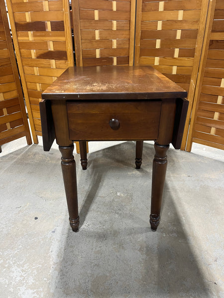 Drop Side End Table with Drawer