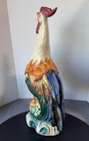 XL Italian Style Glazed Ceramic Rooster