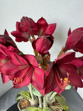 Large Faux Amaryllis Floral Arrangement