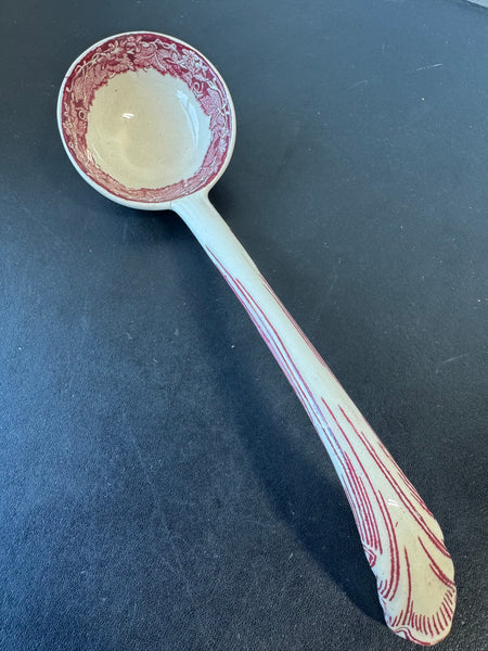 (EE) Mason’s England Vista Pink China Tureen Ladle