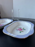Pair of Spode England Maritime Rose Bone China Oval Vegetable Bowls (C)