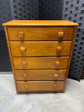 Five Drawer Wooden Dresser