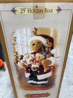 29” Holiday Bear by Grandeur Noel