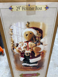 29” Holiday Bear by Grandeur Noel