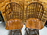 Windsor Style Bar Stools, Set of 2