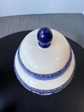 Lauren by Ralph Lauren Mandarin Blue Ceramic Tall Lidded Jar