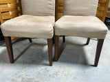 Richter Furniture Manufacturing Pair of Parson's Dining Chairs, with Micro Fiber Type Fabric