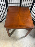 Unbranded End Table with Carved Accents