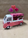 Metal Valentines Day Roses Truck