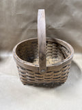 Hand Woven Round Basket With Handle