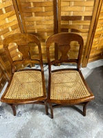 Pair of Cane Chairs, AS IS***READ DESCRIPTION***