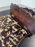 Mother of Pearl Inlay Vintage Asian Folding Wall Shelf