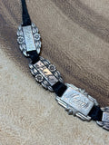 Sterling Engraved WWII Forget Me Not Bracelet
