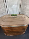 Copper & Tin Vintage Lidded Boiler Wash Tub