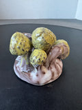Signed Mushroom Pottery Taper Candle Holder