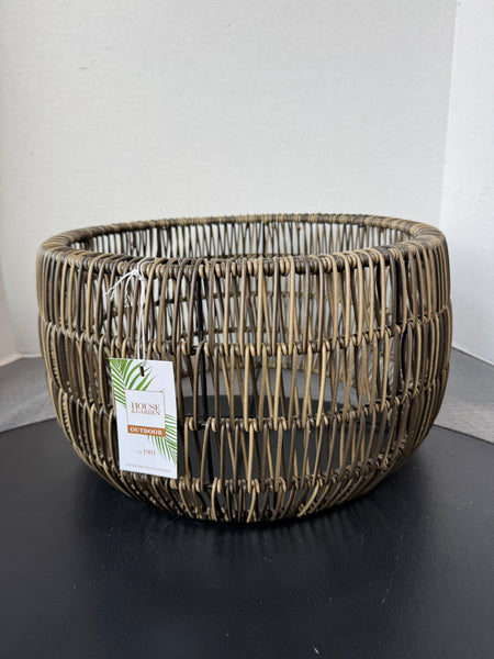 House & Garden Vietnam Open Loop Rattan Round Basket