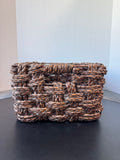 Dark Woven Storage Basket