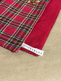 Pottery Barn Red Plaid Pillows, Table Runner and Napkins Set