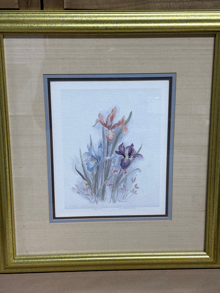 Watercolor Print of Iris - Signed & Numbered; Bertrand