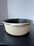 Le Creuset #45 Cast Iron Enamel Open Oval Roaster in Cream