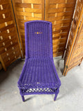 Purple Painted Wicker Chair