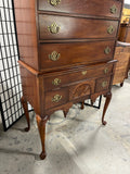 Bassett Queen Anne Style Highboy, Cardboard Backing***HEAVY ITEM***READ DETAILS ON PICK UP POLICY***