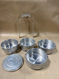 Thai Traditional Aluminum Silver Food Carrier Storage Food