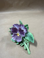 Lenox Pansy Ceramic Sculpture