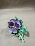 Lenox Pansy Ceramic Sculpture