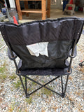 Pair of Black Folding Lawn Chairs w/Carry Bags
