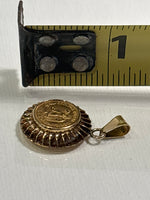 14K Gold Mexican Dos Pesos Pendant