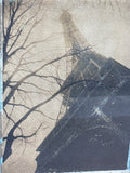 Eiffel Tower Print / Sepia Tone; Signed Bryan