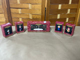 Hallmark Peanuts Ornaments: Set of 4 Ornaments with Snow Scene Table Top Display