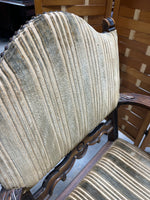 Antique Arm Chair with Carved Accents