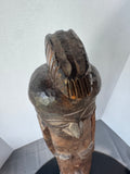 Large Heavyweight Vintage Lobi Bateba Hand Carved Wooden African Statue