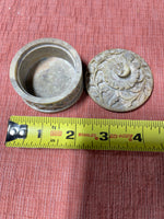 Small Carved Stone Trinket Box