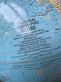 National Geographic 1976 Large Vintage Globe with Geometer