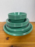 16-Piece Turquoise Green Rubbermaid Dishes (A) // 2 Sets Available// PRICED INDIVIDUALLY