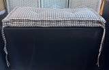 Ballard Designs Country Style Beige & Black Gingham Bench Cushion
