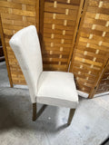 Single Dining Chair, Linen color fabric