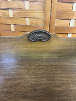 Side Table with Curved Legs and One Drawer