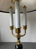 Johns Hopkins University Brass & Marble Table Lamp (WORKS)