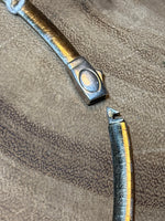 Sterling & 14K Gold Reversible Choker