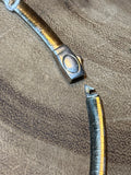 Sterling & 14K Gold Reversible Choker
