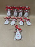 9 Piece Snowmen Ornaments - Appears Unused